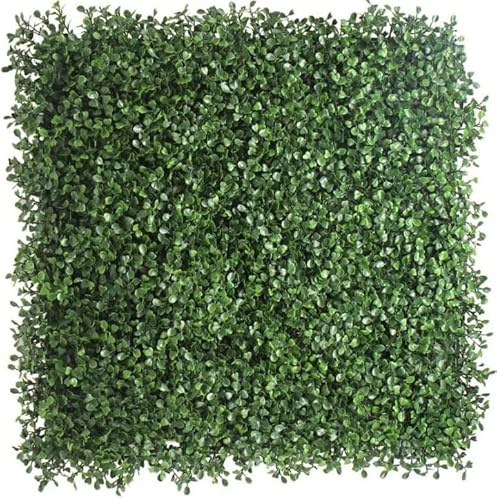 Boxwood Artificial Green Wall | 1m x 1m High Density Coverage for Gardens, Balconies and Terraces | Realistic and UV-Stabilized Decorative Privacy Panel for Indoor/Outdoor Use.