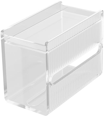 Amosfun Multifunktionale Wandmontage-taschentuchbox Mit Praktischem Ablagefach Transparenter Gewebespender Für Bad Und Wc Einfache Installation Organisierter Stauraum Für Schlüssel Und