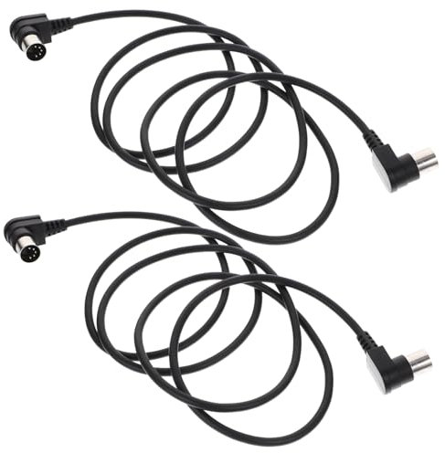 TOYANDONA 2pcs Pin Midi Male to Male Cable Midi Extension Cord Audio Equipment Cable Accessory Keyboard