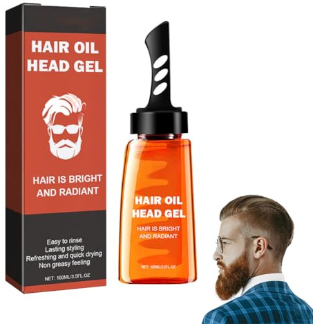 Haarstyling-Gel für Männer 100ml,2-in-1-Haarwachsgel mit Kamm,Haargel Herren Haarwachs Männer,Haarstyling-Gel zum Modellieren der Haare,Haarstyling Gel,2-in-1 Hair Wax Gel with Comb