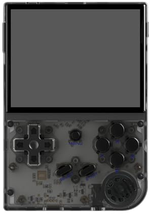 RG35XX 2024 Retro Handheld Game Console Linux System HD and TV Output 3.5 Inch IPS Screen 64G TF Card 5500+ Classic Games 2600mAh Battery (RG35XX-Black)