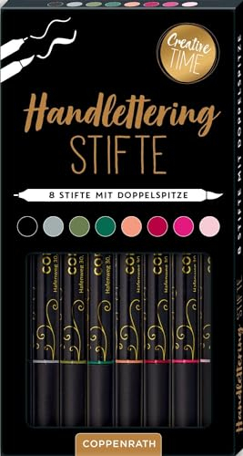 Handlettering-Stifte: 8 Doppel-Faserstifte mit 2 Spitzen
