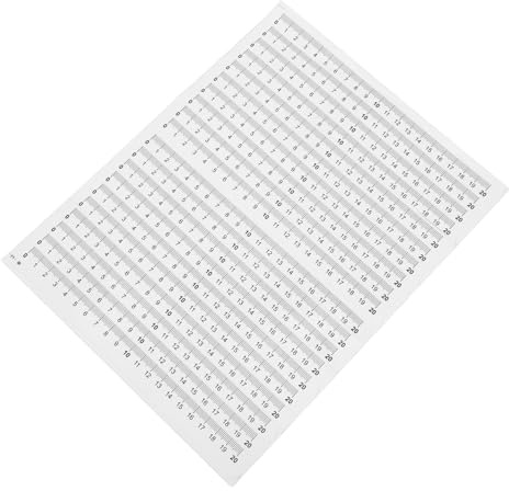 SHOWERORO Nastro Adesivo Di Misurazione Autoadesivo 0-20 Cm Set 20 Pezzi, Righello in Scala Resistente All’acqua Caratteri Leggibili, Metro Adesivo Versatile Per Strumenti Di Misura e Ufficio