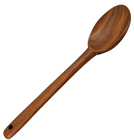 Amosfun Wooden Ladle and Cooking Spoon Set Made from Sturdy Teak Wood with No Paint, for Cooking and Serving in Supermarkets Or Shopping Malls