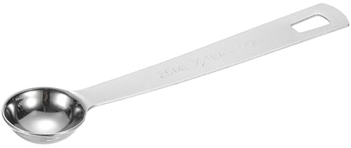 PATIKIL 1 Cucharilla Medidora De 2.5ml 1/2 Cucharadita Medidora | De Acero Inoxidable, Cuchara Medidora Individual, Solo Para Café Molido Té En Polvo