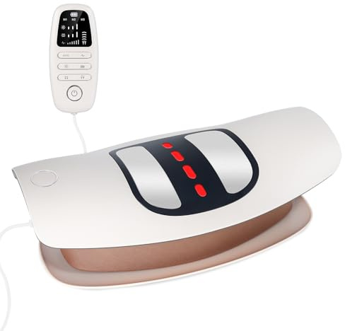 Elektrisch beheiztes Lenden-Massagegerät, Taillentraktionsmassagegerät | 26° oszillierendes Lenden-Traktions-Massagegerät, 3 Stufen Vibrationsmassage und Wärme