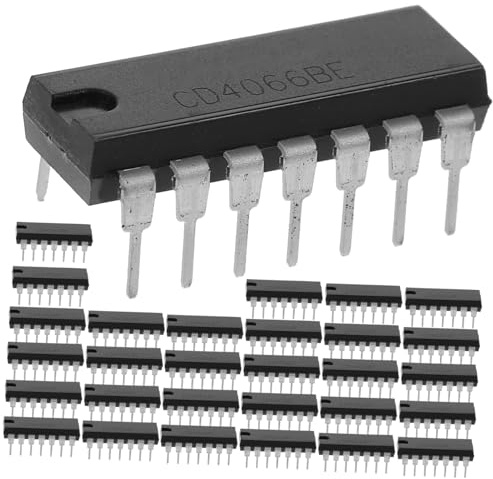 Garneck 30pcs Ic Chips Logic Gates Quad Bilateral Logic Ic Trigger Switch Replacement