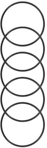 ROWORKX 5Pcs Nitrile Rubber O-Rings - 60mm OD x 54mm ID x 3mm Width Sealing Gaskets for Hose, Faucet, Plumbing, Automotive and General Repair Applications | NBR Material, Oil and Wear Resistant, For Hose, Faucet, Plumbing, Automotive and General Repair, Black