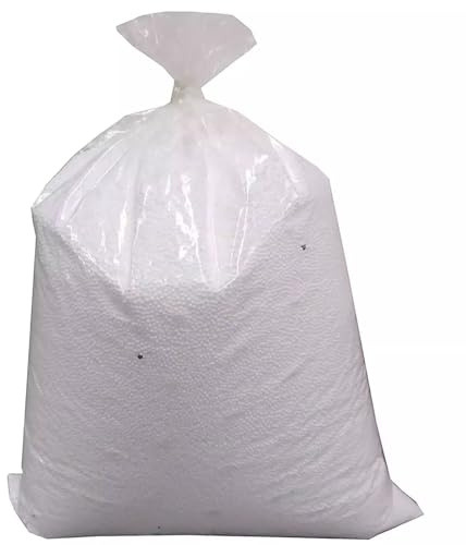 FESTA WOW Sacco Perle Polistirolo Espanso per Riempimento Pouf Poltrone a Sacco Cuscini Diametro da 2 a 8 mm Rigenerato Isolamento Massetti Allegeriti,Imballaggio Multiuso Made in Italy (500 Litri)