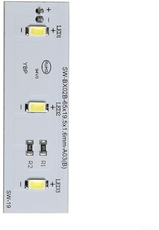 12 V DC Kühlschrankleuchte für Gerätemodell SW BX02B 49031078 Kühlschrank-Innenbeleuchtung mit 2-poligem Stecker, Ersatzteil 1 oder 2 Stück (1 Stück)