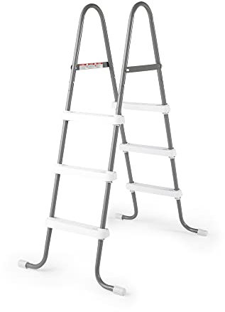 Intex Échelle de Piscine Hors Sol avec Cadre en Acier pour 42 piscines de Hauteur Murale