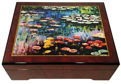 The San Francisco Music Box Company Monet Wasserlilien Spieluhr