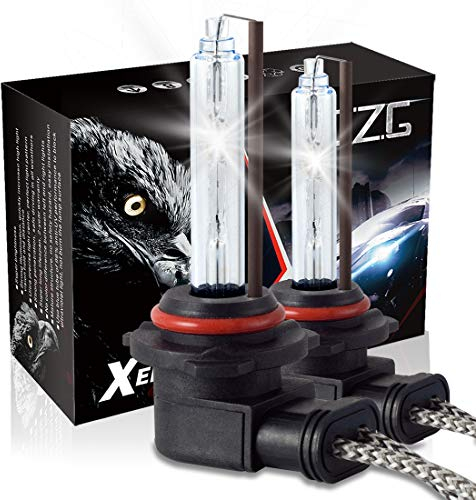 DZG HIR2 / HB3 / HB4 (9012/9005/9006) HID Xenon Glühbirnen Scheinwerfer 35w Lampe 6000K Reines Weiß Auto, 2 Stücke (Nur Glühbirnen)