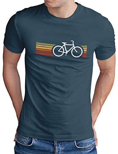 OM3® Retro cykel-t-shirt – herr – cyklist cyklist cykling cyklist – S – 5XL, Denim, XL