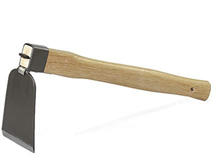XMRISE Hoes with Wooden Handle Garden Hoes Hand Held Gardening Tools Outdoor Farming Agricultural for Digging Aerated Soil