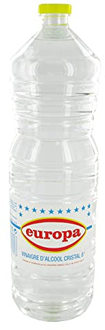 Vinaigre d'Alcool Blanc 8° 1,5L Europa/Expédition depuis France par Bo Time (Lot de 3 bouteilles)