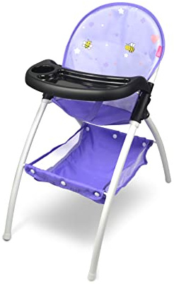 Anivia Seggiolone Baby Doll, Seggiolone per Bambole Fino a 16'', Viola