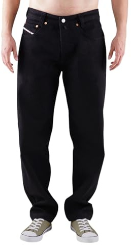 Picaldi® Zicco 472 Jeans | Coupe ample et décontractée | Pantalon coupe carotte | Coupe décontractée et décontractée, Noir, 29W / 30L