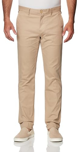 Tommy Hilfiger Uomo Pantaloni Chino Bleecker Essential Twill Slim Fit, Beige (Beige), 29W/30L
