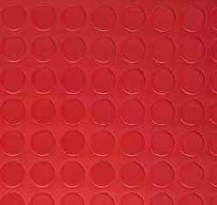 KOBEL - Bolflex pavimento rivestimento in PVC a bolli o mandorlato - VENDUTO A MULTIPLIDI CM 50 - ES. 2 PZ. CM 100, 3PZ= CM 150 - PREZZO AL ML € 13,00 (BOLLO ROSSO MM 1,3 H CM 100)