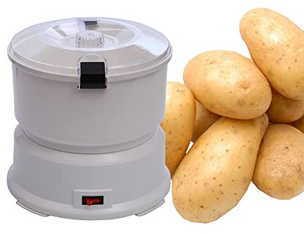 Potato Peeler Machine,85W Electric Potato Peeler,Portable Potato Washer - Multifunction Peeling Machine for Kitchen