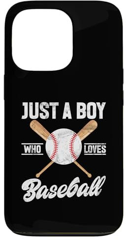 Coque pour iPhone 13 Pro Lanceur de baseball Just A Boy Who Loves Baseball Player