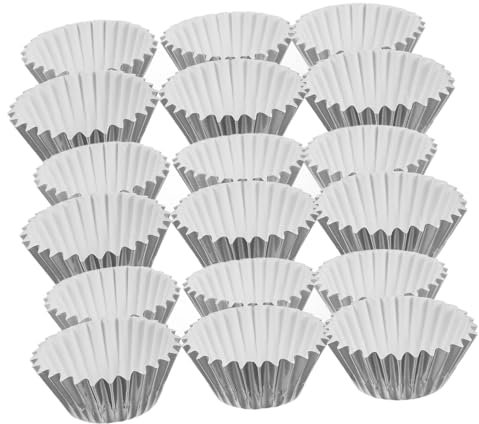 Cabilock Confezione Da 500 Mini Pirottini in Alluminio Per Dolci Resistenti Al Calore Per Mini Dessert Feste Di Matrimonio