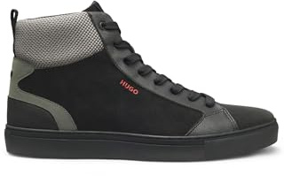 HUGO Morrie_hito_nkpu, Sneakers Alte Uomo, Nero, 45 EU