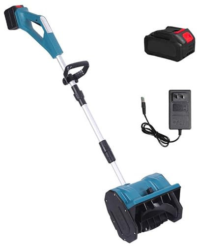 Spazzaneve Portatile, Efficiente Spazzaneve con Piastra Direzionale, Spazzaneve Leggero per La Rimozione Della Neve Invernale Dal Vialetto(One Battery)