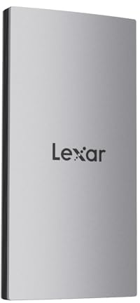 Lexar ES3 1TB External SSD, USB 3.2 Gen2 Portable SSD, PSSD Up to 1050MB/s Read, 1000MB/s Write, External Solid State Drive Compatible with iPhone 16/15 Series/Mac/PS5/XBOX/Laptop/PC, Silver