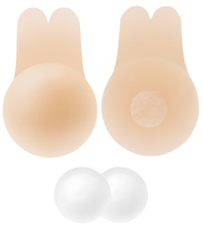 Stycizom Pezoneras Silicona Sujetador Invisible Adhesivo para Noche Novia Traje de Baño y Vestido sin Espalda Reutilizable