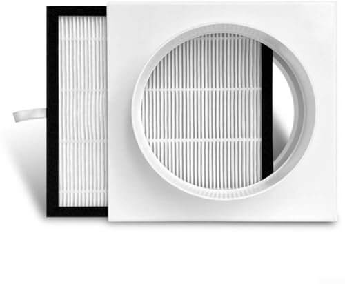 Hasaller Boîtes de filtre pour conduit de purification de l'air intérieur, système de filtre à air frais, conduits HEPA, boîte de filtres de purification d'air, préfiltres pour tuyau en PVC PE (110 mm