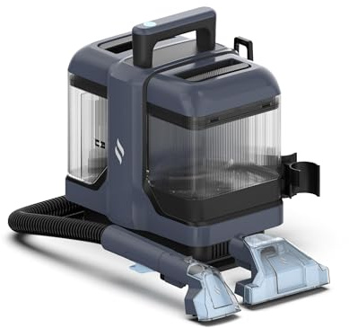 Samako Limpiador de Alfombras V2 Portátil, Limpiador de Manchas, Sofás, Tapicerías, Asientos de Coche y Colchones, Máquina Limpiadora con Vapor