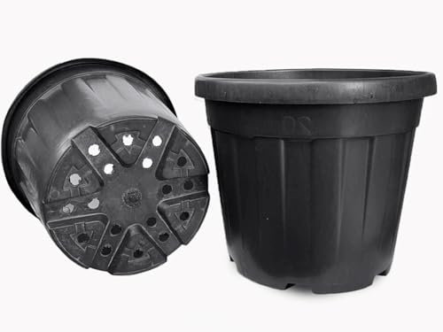 Tiesto Maceta Grande macetón Decorativa. 180 litros. Ø 73 x 53 Cm. Exterior para Plantas y arboles Grandes. Segura Garden. Plástico Resistente a los Rayos UV