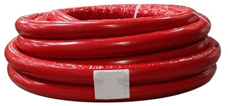 DSTOCK60 Gartenschlauch, 25 mm, robust, knicksicher, für den Außenbereich, Rot (5 m)