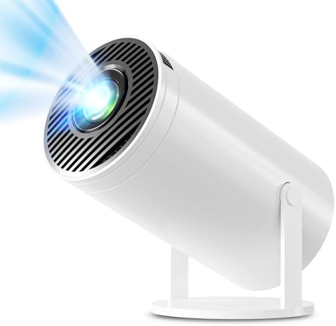 LaylaTang Y300 Mini Projector 15000 Lumens, Support 1080P Full HD, WiFi6 & Bluetooth5.0, HDMI/USB Interface, Screen Mirroring for iOS/Android, Portable Projector for Bedroom, Home Cinema