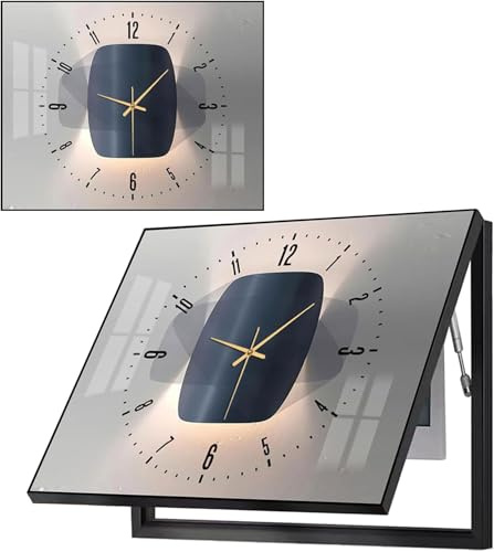 Tableau avec boîtier de Compteur d'horloge, Couvercle décoratif pour Compteur électrique, décoration, Tableaux cachés avec Supports de Tige hydraulique, Perforation Gratuite, 07, 55 x 40 cm