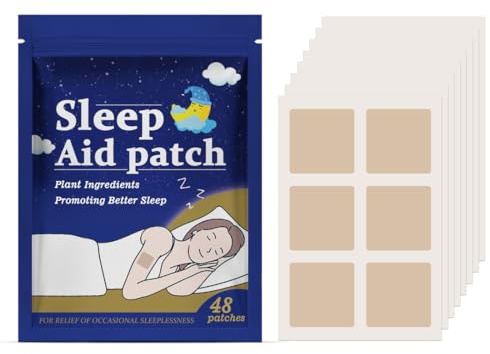 AYVRUOP 96 Stück Schlafpflaster, Neinschlafhilfe Erwachsene, Atürliche Tiefschlafpflaster zur Verbesserung der Schlafqualität, Deep Sleep Patches, für Erwachsene Männer und Fraue