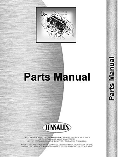 International Harvester 350 Scarifier Parts Manual