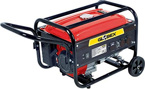 Globex Generatore di Corrente a Benzina Motore 4 Tempi 4.1 kW/ 5.6Hp