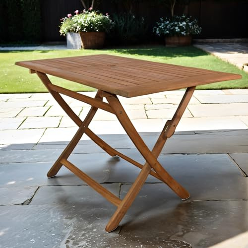 SAM Gartentisch Callao, Tisch 120x70 cm, Akazien-Holz | rechteckiger Balkontisch, massiv