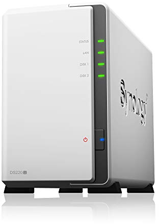 Synology Realtek RTD1296 (4x 1.4GHz), 512 MB DDR4, 2x 2.5/3.5, 2x, DS220J (512 MB DDR4, 2x 2.5/3.5, 2x USB 3.0, 1x RJ-45 2-bay 3.5 or 2.5 NAS server w/1.4GHz, 512MB RAM, 1xGigabit)