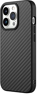 RhinoShield Case kompatibel mit [iPhone 13 Pro] | SolidSuit - Stoßdämpfende & schlanke Schutzhülle mit Premium Finish - 3.5 Meter Fallschutz - Karbonfaser Textur
