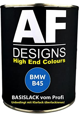 250ML Autolack für BMW B45 Estorilblau II Metallic Basislack spritzfertig