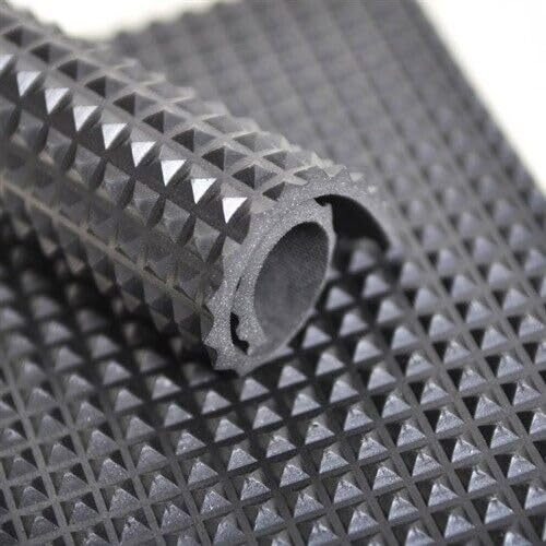 Pyramid Rubber Garage Flooring Matting Garage Flooring Matting | Multiple Sizes in Feet to Choose from on This Listing | 3mm Thick Floor Mat | A Grade | 120cm Wide (10 Ft Pyramid (1.2W))