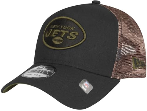 New Era Snapback Trucker Cap - New York Jets Wood camo