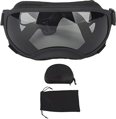 VGEBY Große Hundesonnenbrille, Winddichte Hundesonnenbrille, Hunde-Augenschutzbrille, UV-Schutz, Winddicht, Anti-Beschlag-PC-Hundebrille, UV-Schutz, Hundesonnenbrille, Sonnenbrille