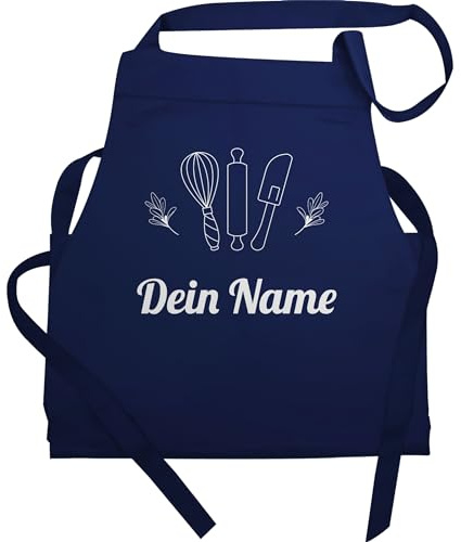Geschenk mit Namen personalisiert by Shirtracer - Schürze - Backschürze - Dein Name I Geschenkidee Backen personalisiert I Hobbybäckerin I Weihnachten I Muttertag I Geburtstag I Hobbybäcker