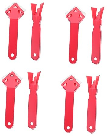 UPKOCH Caulking Tool Kit 4 Sets Silicone Grout Scraper Sealant Finishing Tool for Tile Joint Repair Kitchen Bathroom Sealing Projects 5.51 X 1.96 X 0.39 in