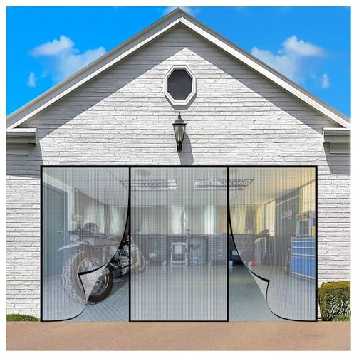 Insect Protection Fly Screen Roller Blind Door Insect Protection Roller Blind 235x260cm with Heavy Duty Mesh and Full Frame Magic Tape Fastener Black